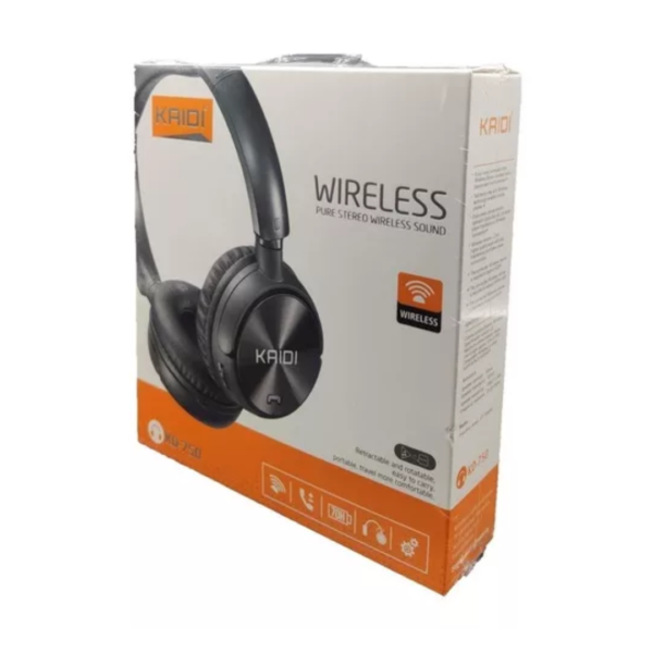 Fone De Ouvido Confortável Headphone Bluetooth Kaidi Kd-750 Cor Preto - Image 3