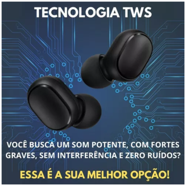 Fone De Ouvido Bluetooth Sem Fio Tws Microfone Todos Celular - Image 5